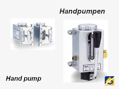 Manually operated pumps